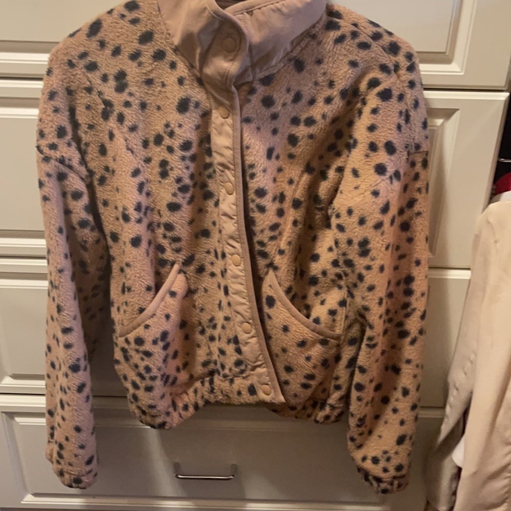 Abercrombie teddy jacket size XS